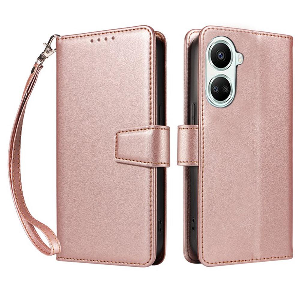 For Xiaomi Poco X7 Pro 5G/Redmi Turbo 4 5G Case RFID Blocking Leather Wallet Flip Phone Cover with Wrist Strap