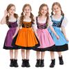 Kids Girls Maid Cosplay Holiday Dress Apron Sets Outfit German Traditional Beer Multi-color School Activities Party Role-playing Costume