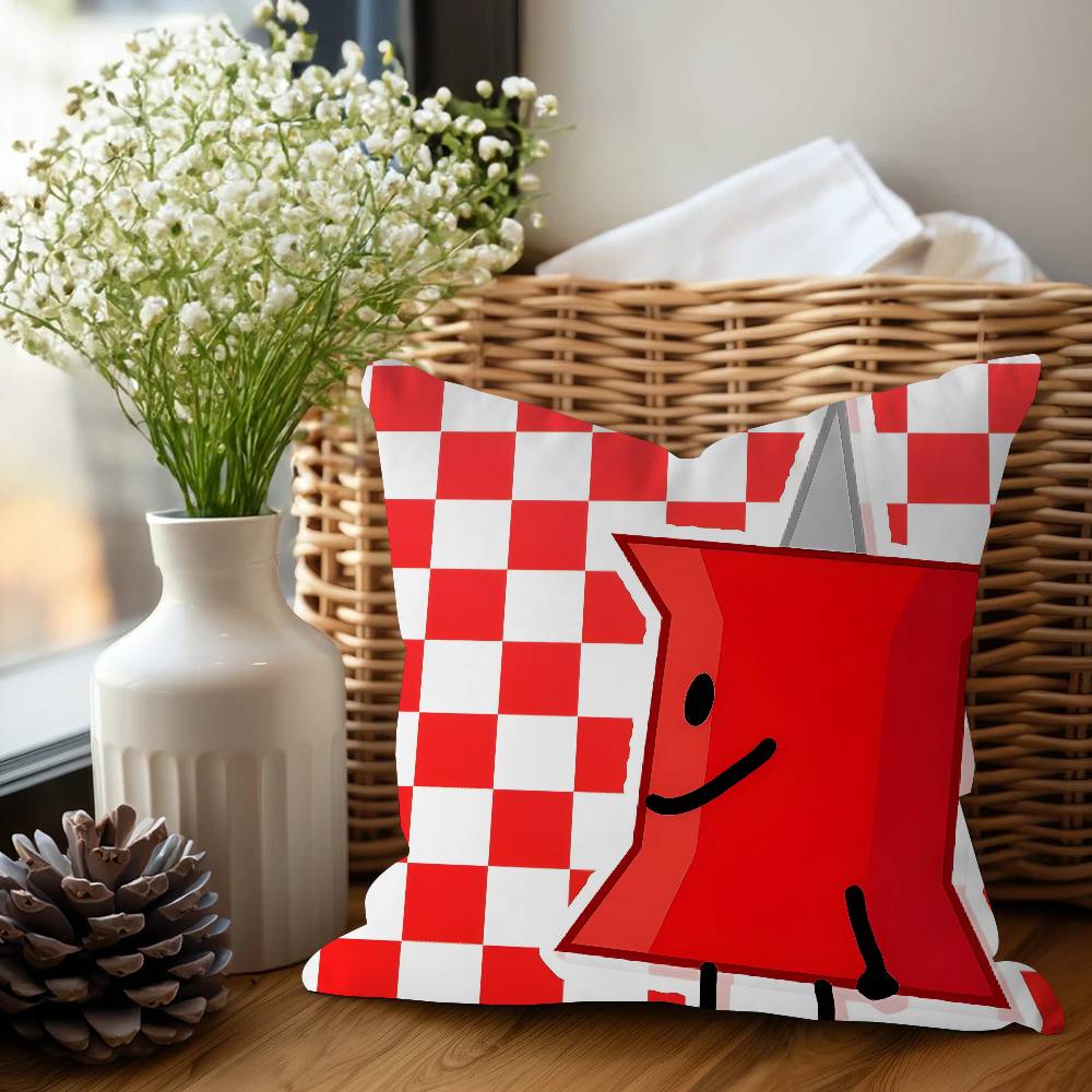 Мультяшная наволочка B-BFDI, декоративная наволочка для подушки, наволочка с принтом для дивана