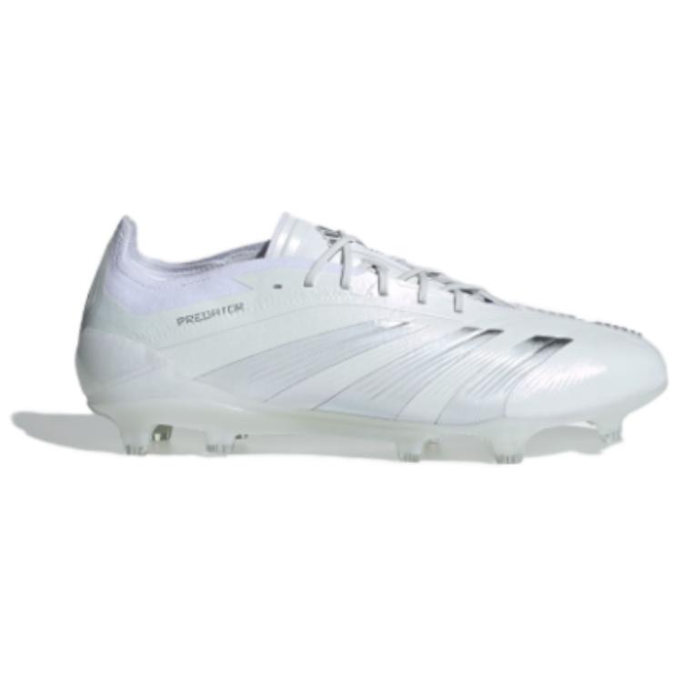 Adidas Predator 24 Elite Low FG Pearlized Pack Unisex Sneakers White Cloud-White Silver-Metallic IE1803