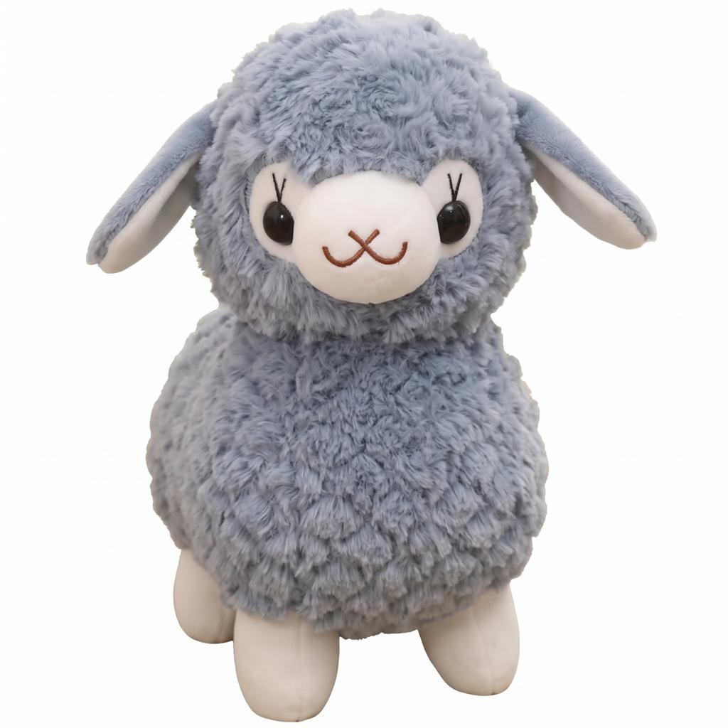 /ODM Gray Sheep Plush Toy Cute Standing Lamb Stuffed Animal