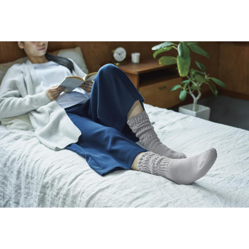 Thermos &ONDO Теплые носки для дома с флисовой подкладкой, средней длины, 22-25 см, черные - Теплоизоляция для защиты от зимнего холода, Теплые уютные носки