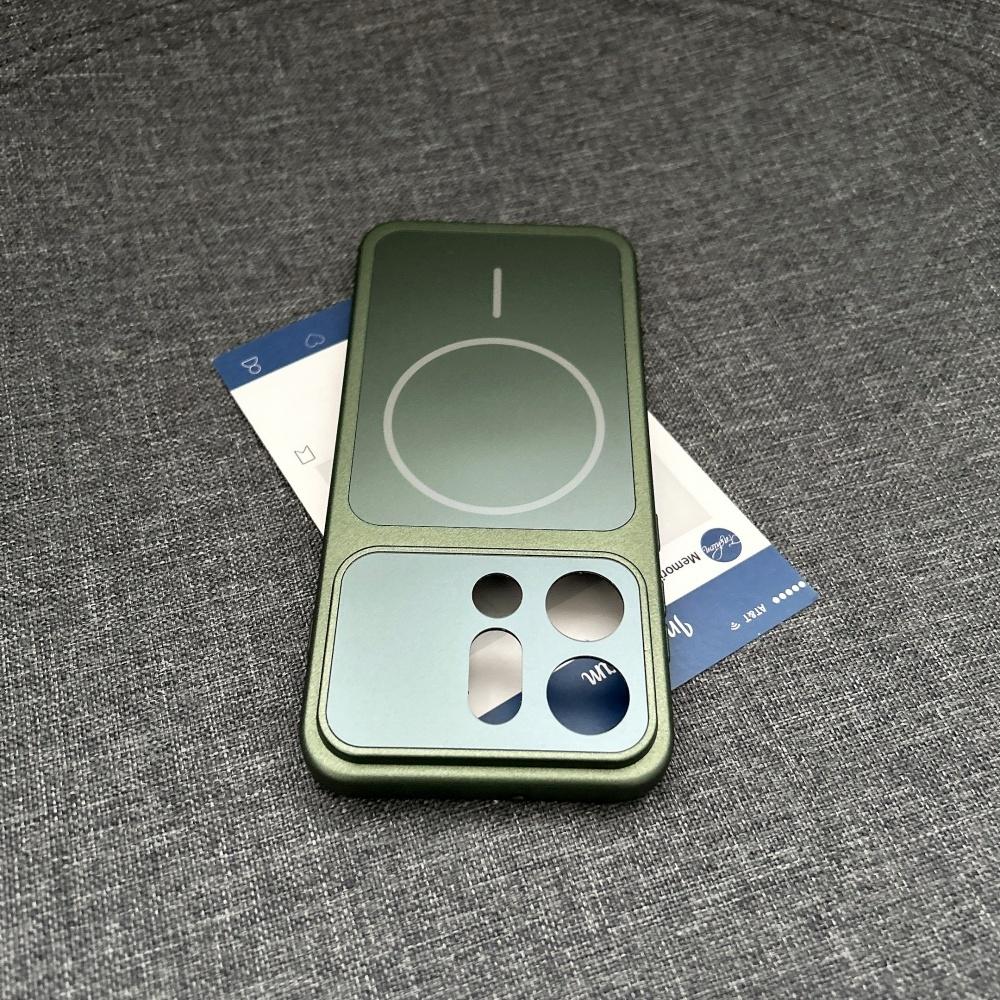 Nano Frosted Glass For Magsafe Magnetic Phone Case For OPPO Find X9 X9Pro Wireless Charge Shockproof Orange Armor Cover