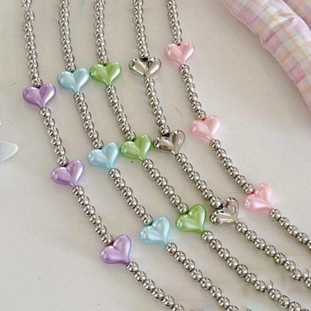 Sweet Mobile Phone Chain Long Beads Phone Strap Fashion Cellphone Lanyard Phone Accessories