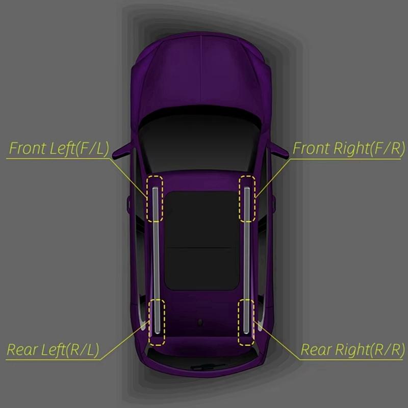 Для Peugeot 2008 MK1 2013-2018 Автомобильные рейлинги на крышу Заглушки-основания для багажника Покрытие багажника