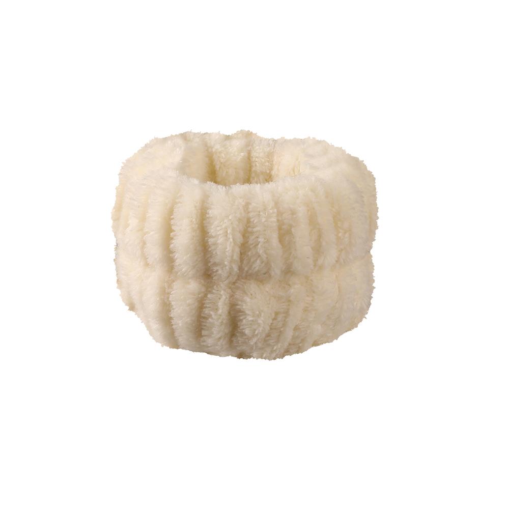 Factory Comfortable Soft Furry Elastic Head Bands Hot Sale Wash Face Spa Headband and Wrist Band
