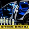 For Hyundai Tucson NX4 2021-2023 N Line Hybrid Car Dome Reading Lights Trunk License Plate Lamps Vanity Mirror Glove Box Bulbs