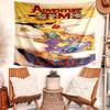 Personalized Adventure Time Background Tapestry,Custom Name Birthday Party,Multifunctional Wall Decoration for Home Decor,Various Occasions