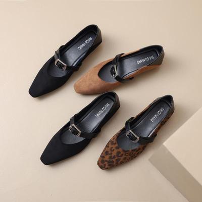 286-21 Удобные повседневные туфли-одиночки 2025 весна и лето популярные новые зарубежные ретро маленькие кожаные туфли Мэри Джейн