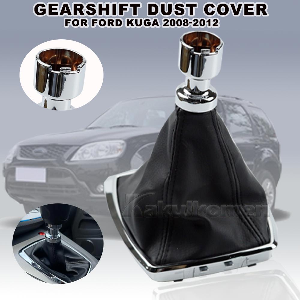 Car Shift Dust Cover For Ford Kuga I 08-12/C-Max 07-10 Manual Gearshift Lever Knob Gaiter Boot GB64637AA 1639784 8V4R-7P002-KB