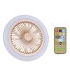 E27 30W 10.2 Inches 3 Speeds Timing Ceiling Fan with LED Lights Remote Control