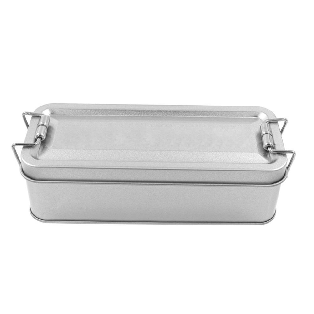 Old-fashioned Rectangular Iron Box with Lid Candy Box High Quality Buckle Iron Box