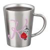 Moomin Stainless Steel 9 X Initial Perfect As a Birthday Made In Mug, Heat-Resistant, Double-Walled, 360ml, Diameter Approx. 11cm, "K" Design, Gift,