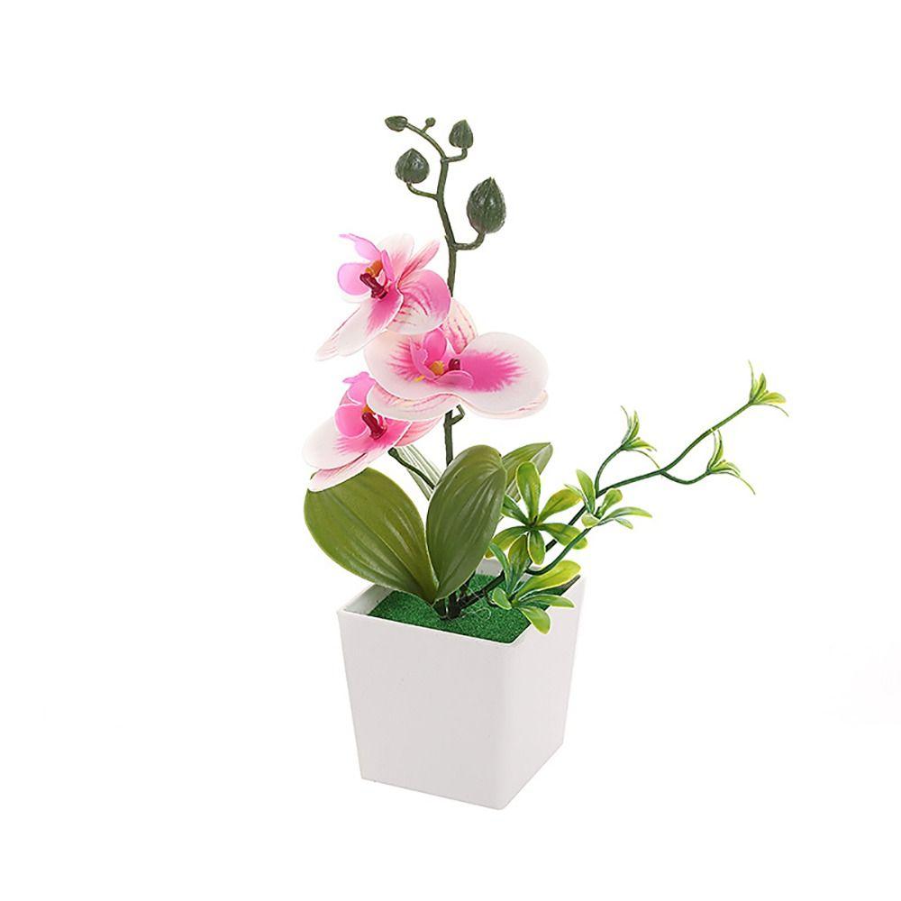 Многоцветная орхидея-бабочка искусственный цветок искусственное растение в горшке украшение для дома офиса