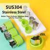 9/12Pcs Set Stainless Steel Fruit Cutting Embossing Mold Small Wonton Biscuit Mold Heart Flower Shape Vegetables Cutter Kitchen