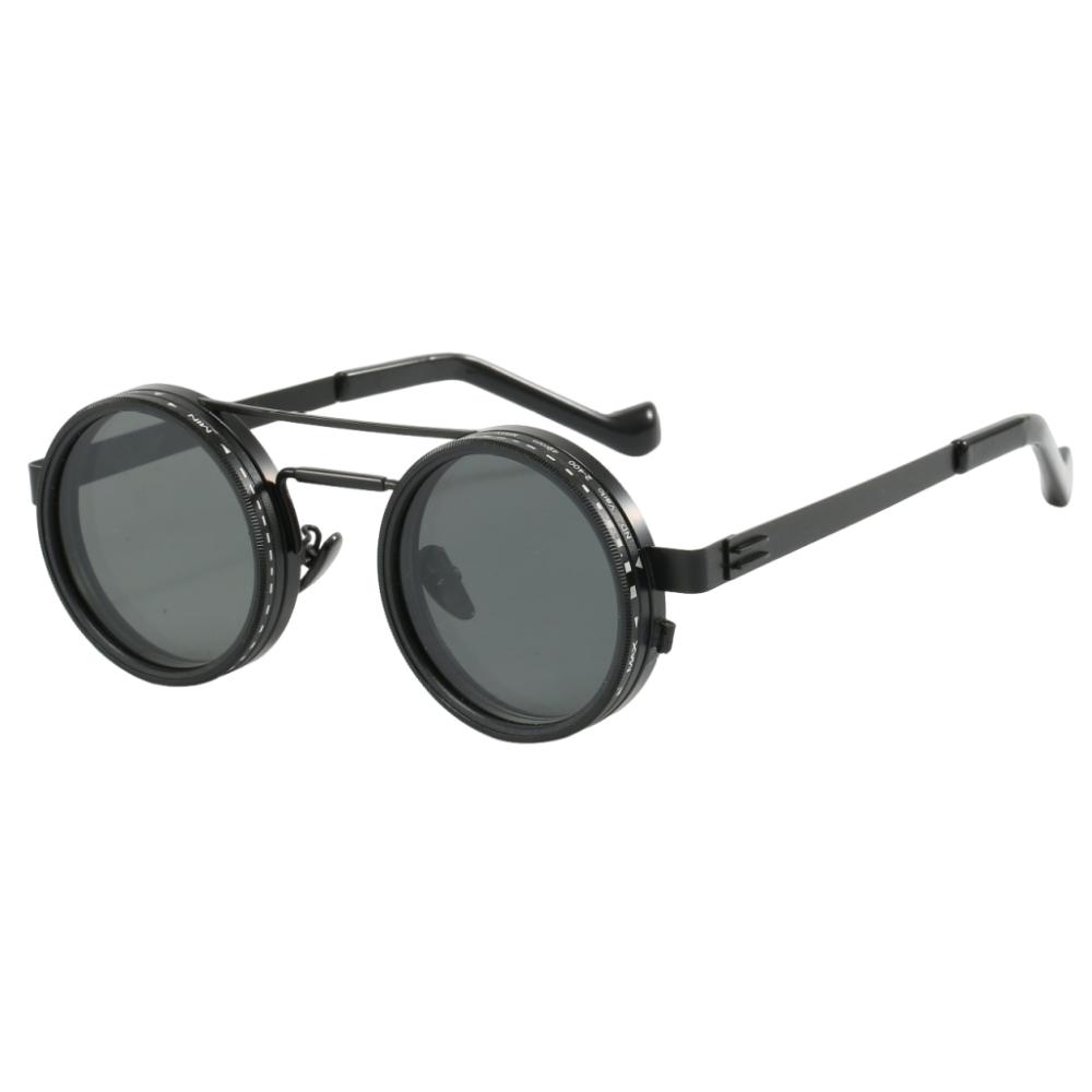 9 Level Dimming Adjustable Dimming Glasses Round Fishing Sunglasses Outdoor Activities