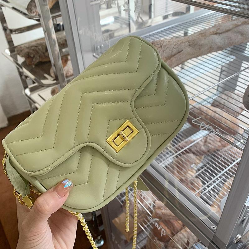 Versatile Messenger Bag Women's Summer New Trendy Diamond Chain Bag Small Square Bag Shoulder Bag