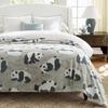 Giant Panda Milk Fluffy Blanket Napping Bed with Student Napping Blanket Coral Flannel Office Blanket Small Blanket