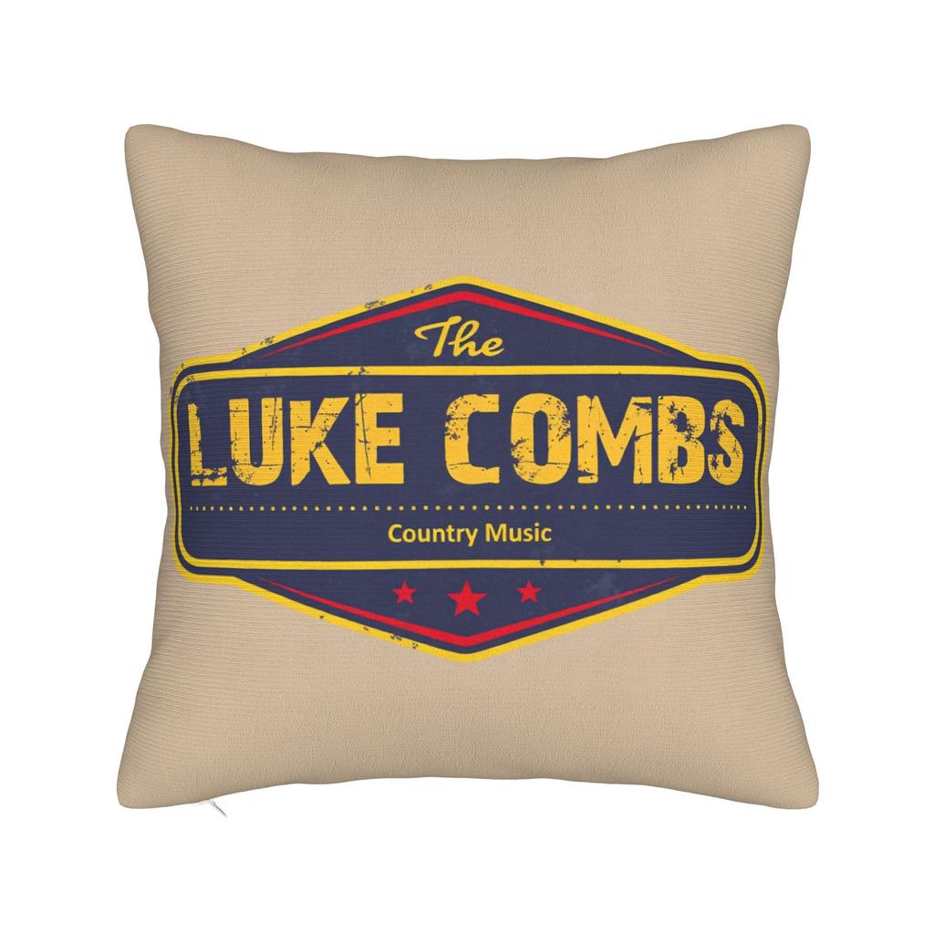 L-Lukes Combss Country Music Pillow Cover Graphic Cushion Cover Novelty Pillow Case For Living Room Chair