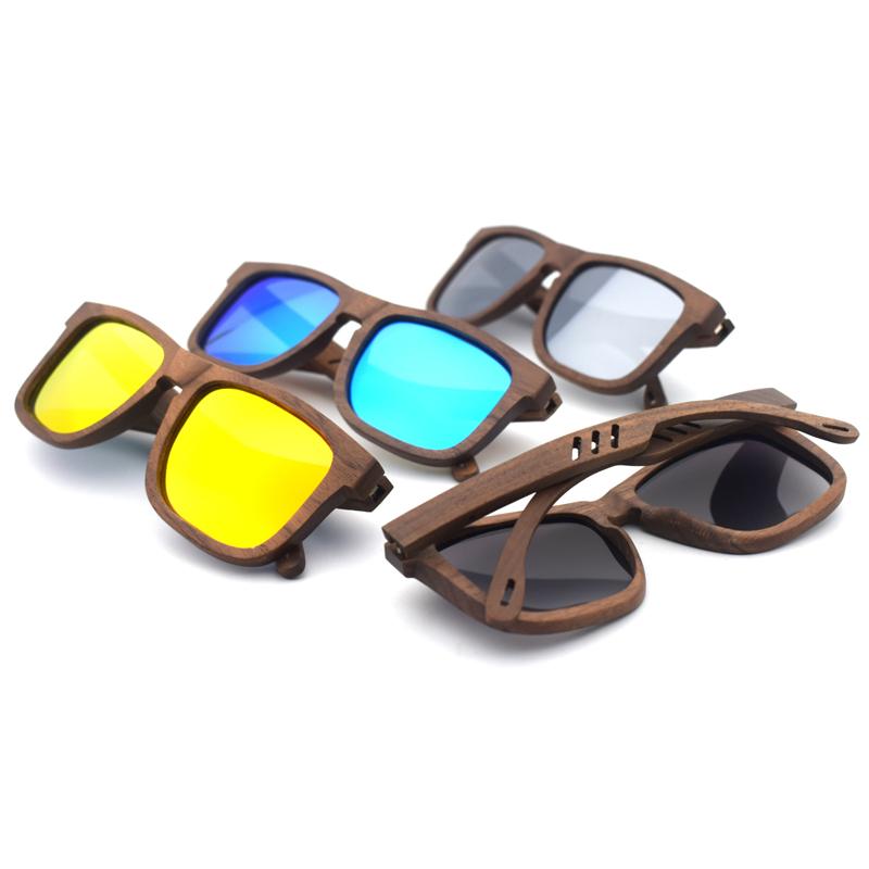 Black Walnut Sunglasses Wood Polarized Sunglasses Men Glasses Men UV400 Protection Eyewear Women Sun Glasses in Gift Box