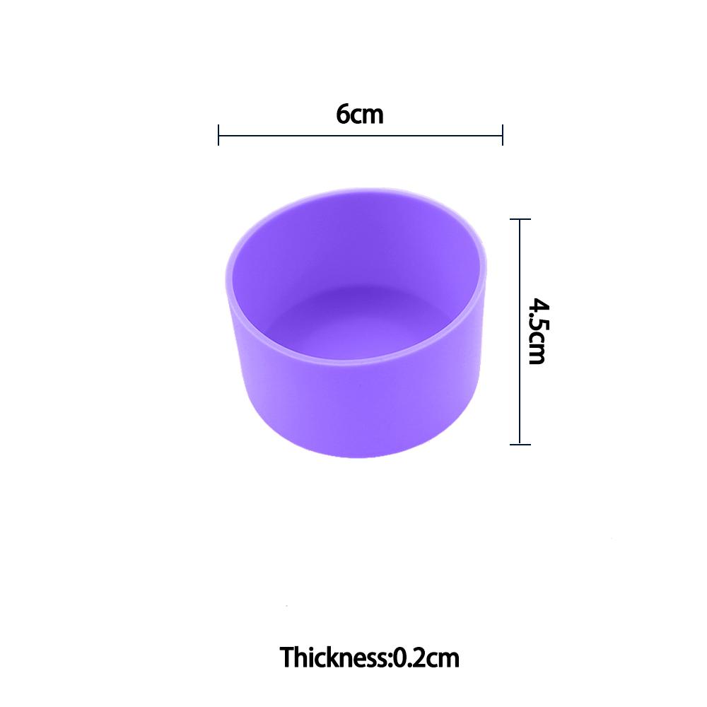 For Better Life 1Pc 6cm Soft Silicone Cup Bottom Sheath Protector Sleeve For Glass Water Tea Bottle Anti Damage Accessories