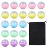 HAMILO Gachapon Empty Storage Bag 5 Colors X 100 Pieces Set Capsules, Small, Capsules, Included, (Half Clear)