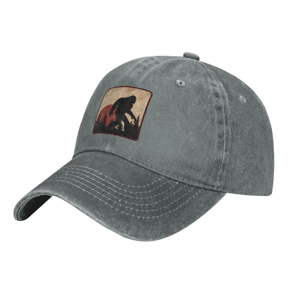 Бейсболка Sunrise Bigfoot, кепка Trucker Dad Hat, забавная игровая кепка Sasquatch, унисекс-стиль для активного отдыха, для мужчин, женщин, подростков, взрослых, подарки