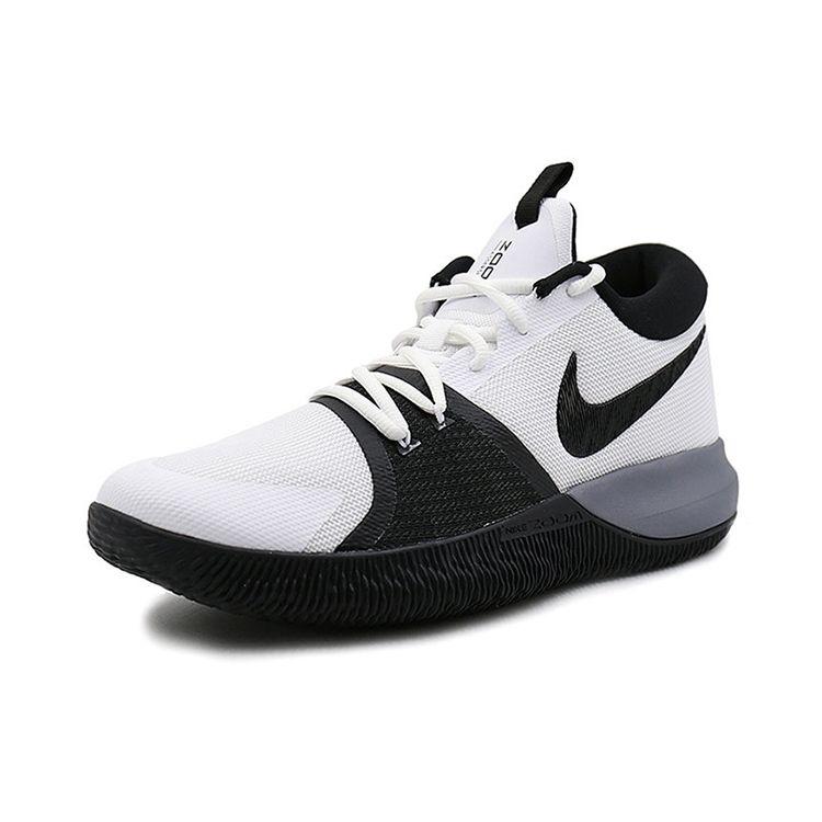 Nike Zoom Assersion EP Ткань Синтетическая кожа Удобные Универсальные Амортизация Нескользящие Низкие Ретро Баскетбольные кроссовки 917506-100