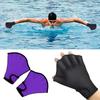 Swimming Gloves Aquatic Fitness Water Resistance Aqua Fit Paddle Training Fingerless Gloves