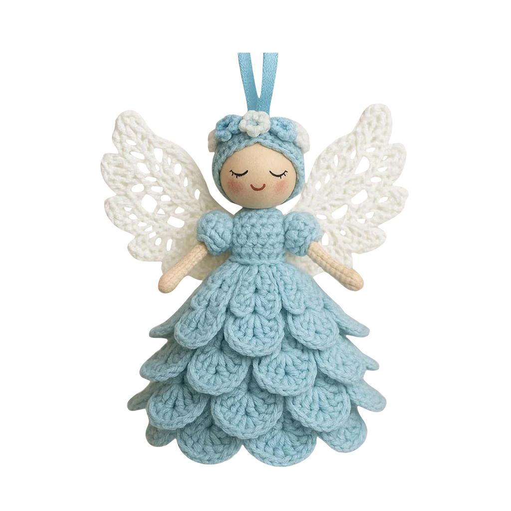 Christmas DIY Crochet Angel Decoration Kit Christmas Tree Cute Knitted Pendant