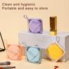 Держатель для спонжа для макияжа, контейнер на воздушной подушке, футляр для хранения косметики, переносной держатель для косметических пуховок, коробка пустая, экологически чистая