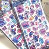 Authentic Disney Stitch Series 3d Stereoscopic Relief Stickers Cartoon Stereoscopic Reward Crystal Stickers Hand  Account Diy