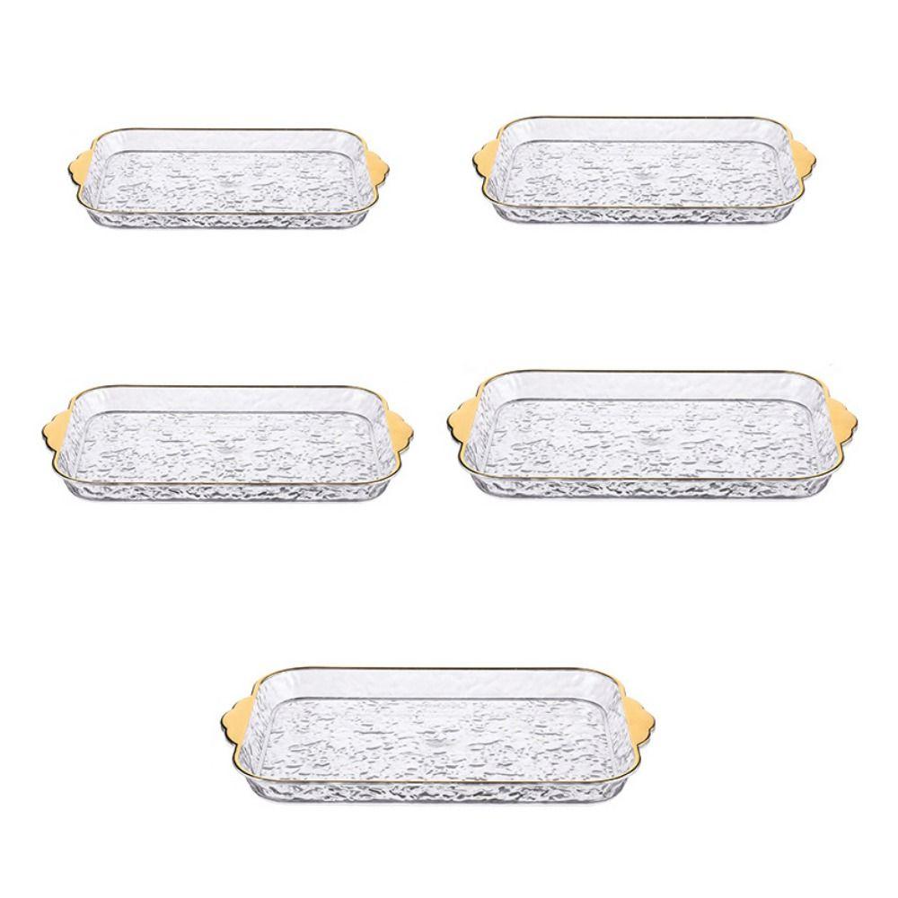 Plastic Snack Tray with Lid Storage Display Plate Kitchen Organizer Candy Storage Box  Party