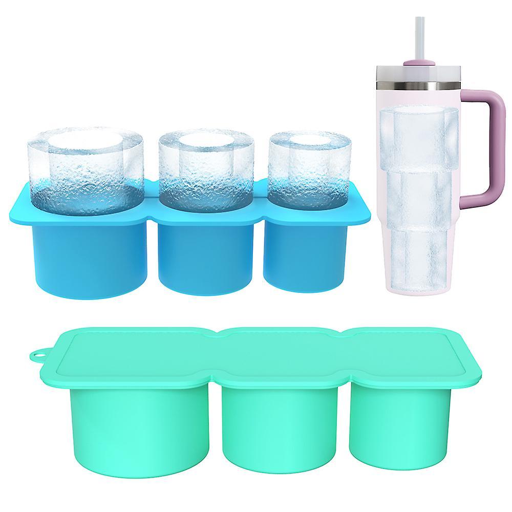 3 Size Hollow Cylinder Ice Cubes Making Mold Quick Demoulding Ice Maker for DIY Ice Drinking