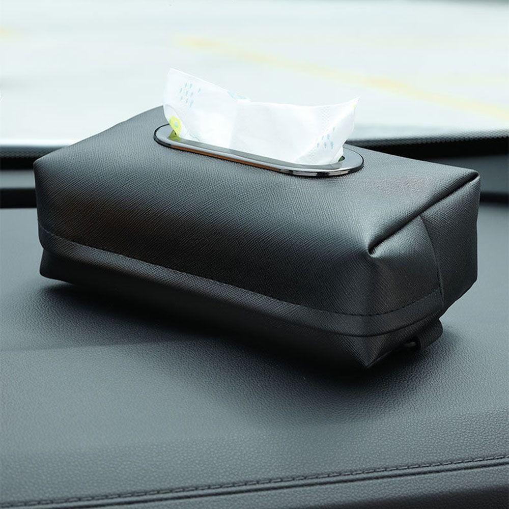 Adjustable Strap Car Tissue Holder Practical Tissue Storage Box Desktop Decoration