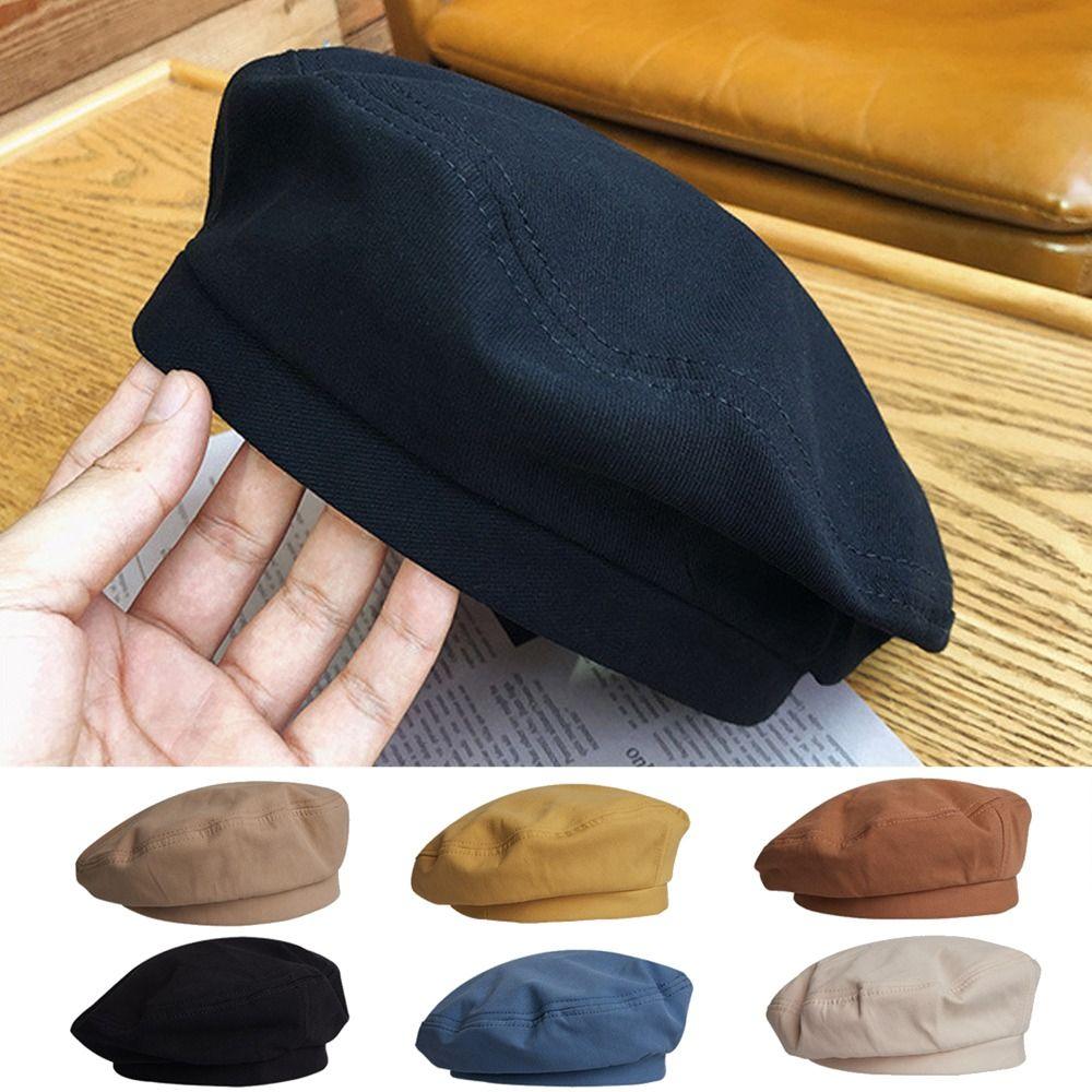 Retro Painter Hat Cotton Flat Cap Korean Version Girl Berets  Women Girl