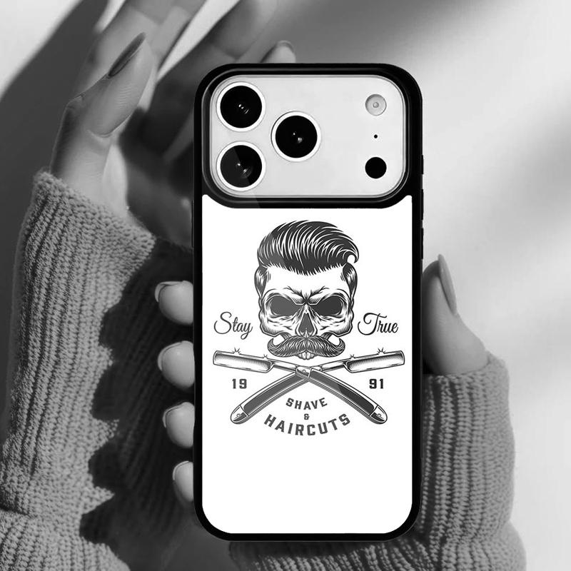 Ножницы парикмахерские Парикмахер Салон красоты Чехол для телефона для iPhone 17 16 15 14 13 Pro Max Задняя крышка для 12 11 Pro Coque