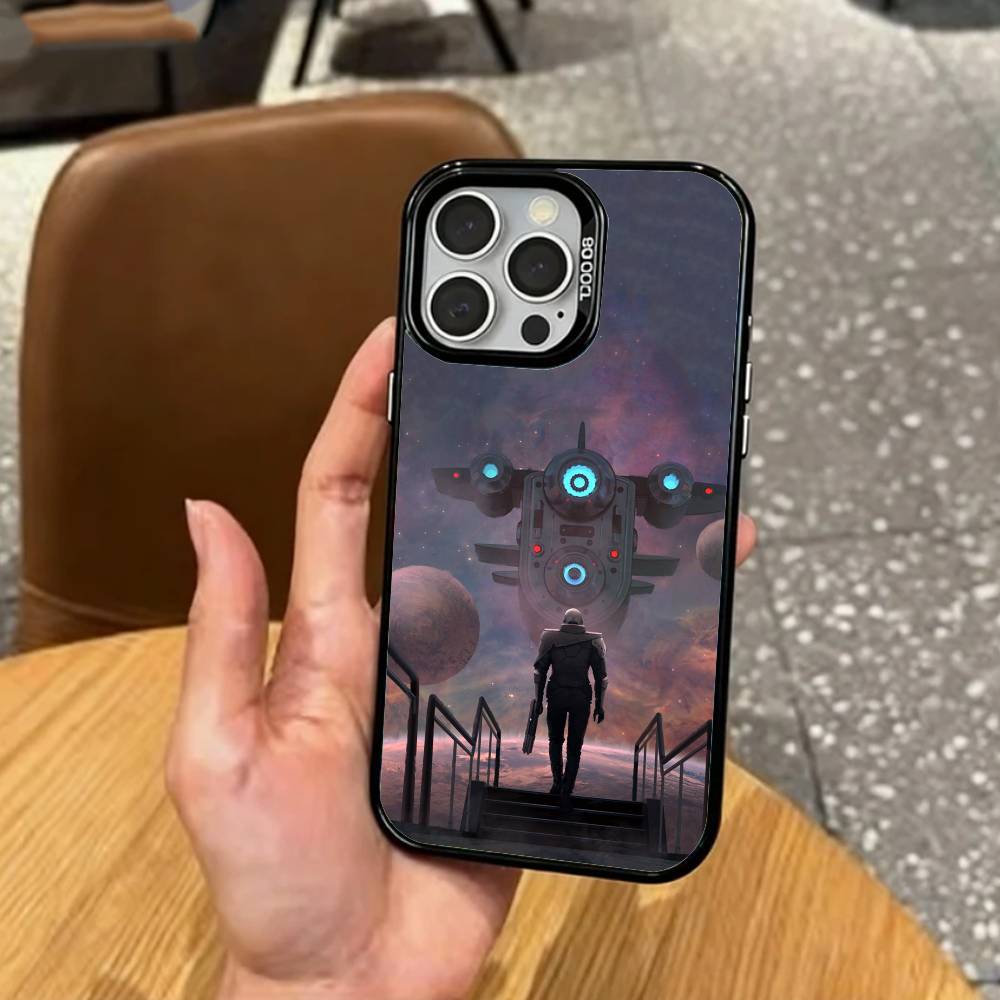 Эпический Sci-Fi M-Murderbot Чехол для телефона для iPhone17,16,15,14,13,12,11 Plus,Pro Max Цветной Посеребренный Внутренний Чехол