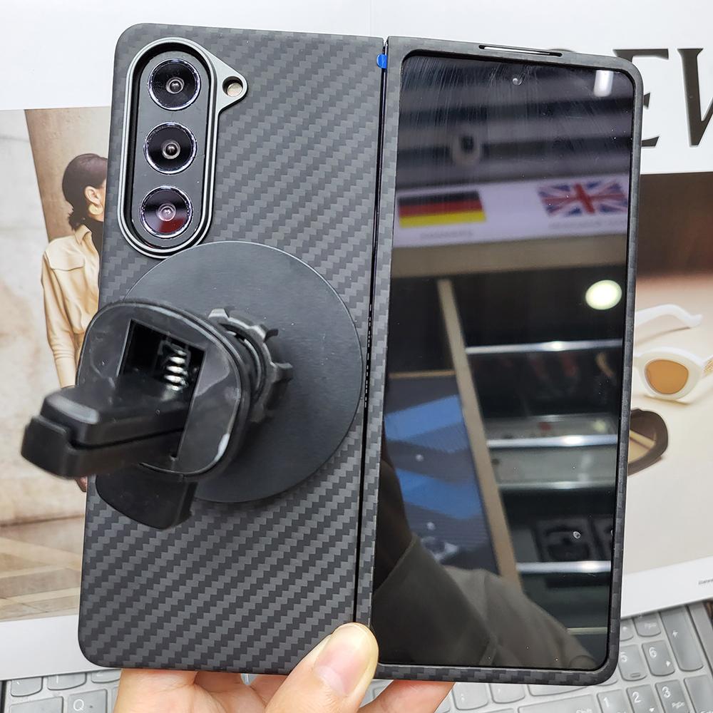 YTF-carbon настоящий чехол из углеродного волокна Для Samsung Galaxy Z Fold 6 чехол Арамидное волокно Ультратонкий противоударный чехол для телефона Z Fold 5
