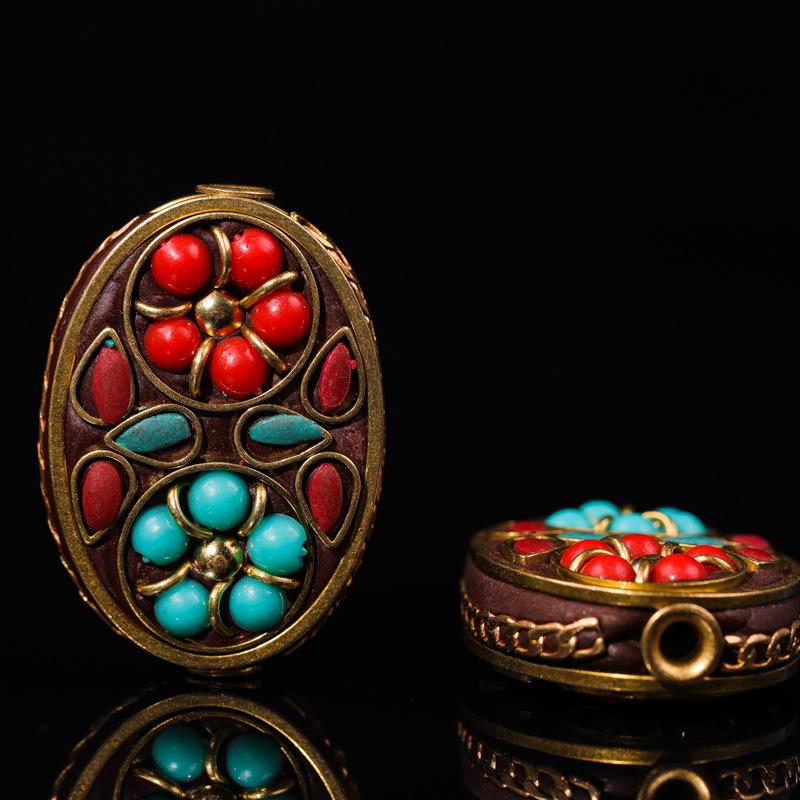 Непальские латунные бусины-разделители в виде благоприятных облаков ручной работы для изготовления украшений и орнаментов своими руками