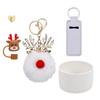 Набор из 5 аксессуаров для чашек объемом 40 унций, силиконовая крышка для соломинки, держатель для помады, рождественские подвески, универсальный многофункциональный декоративный набор