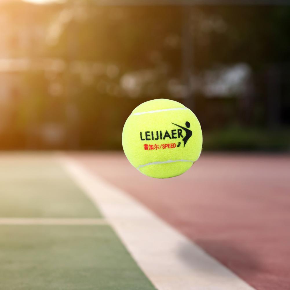 10Pcs Tennis Ball High Elasticity Long-lasting Wear-resistant Durable Training Game Yellow High Bounce Practice Tennis Ball