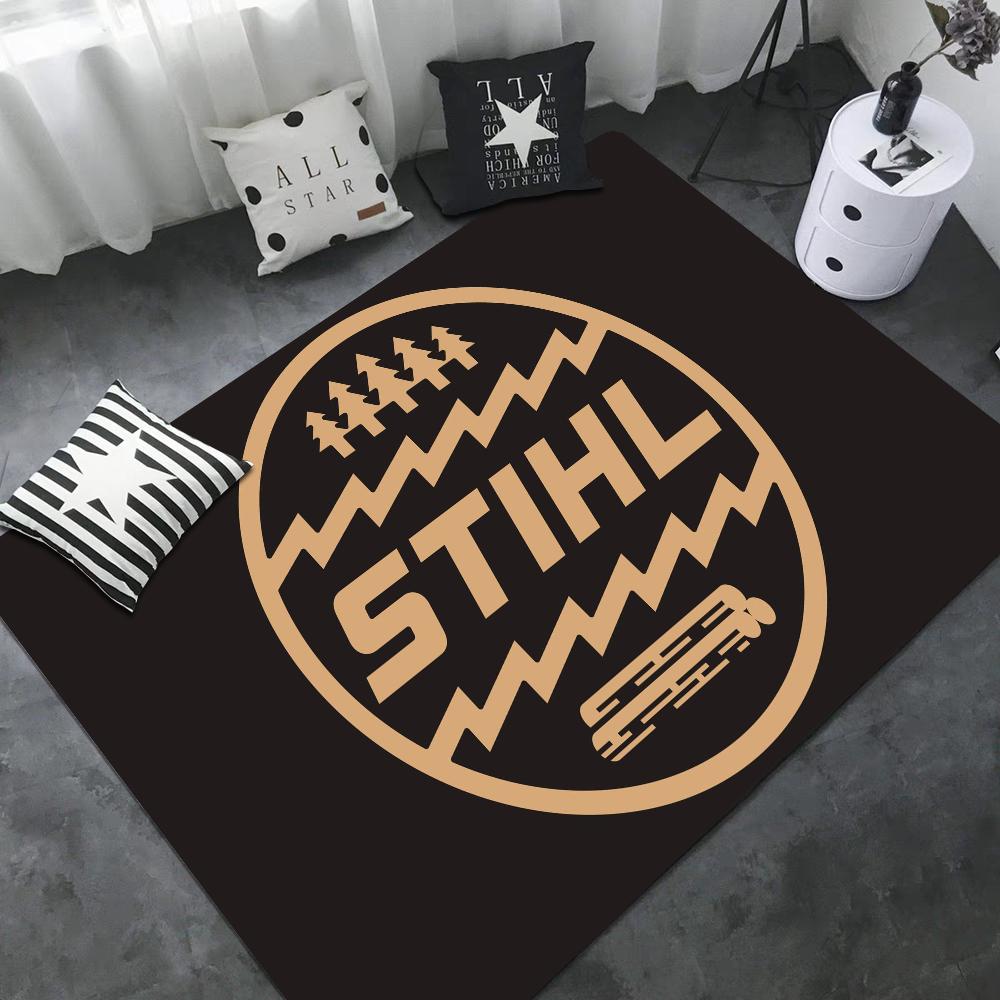 Коврик придверный с логотипом Stihl, Детская комната, Украшение спальни, Балкон, Противоскользящий коврик, Гостиная, Бытовые ковры