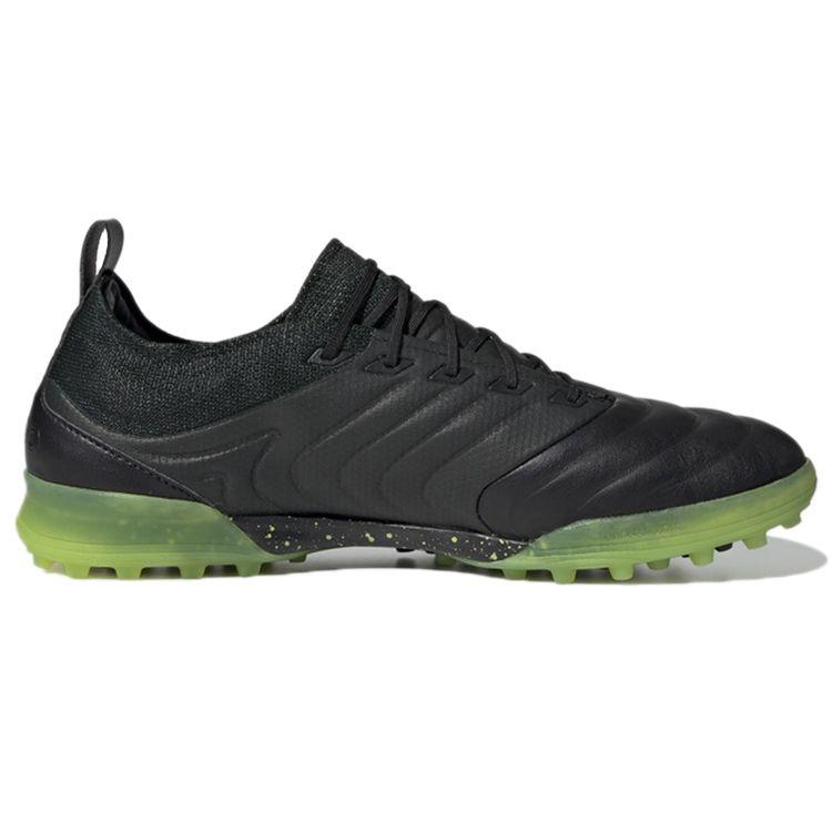 Adidas Copa 19.1 Comfortable Versatile TF (Rubber Studs) Non-Slip Durable Soccer Shoes Men Soccer Shoes Black Green AC8206