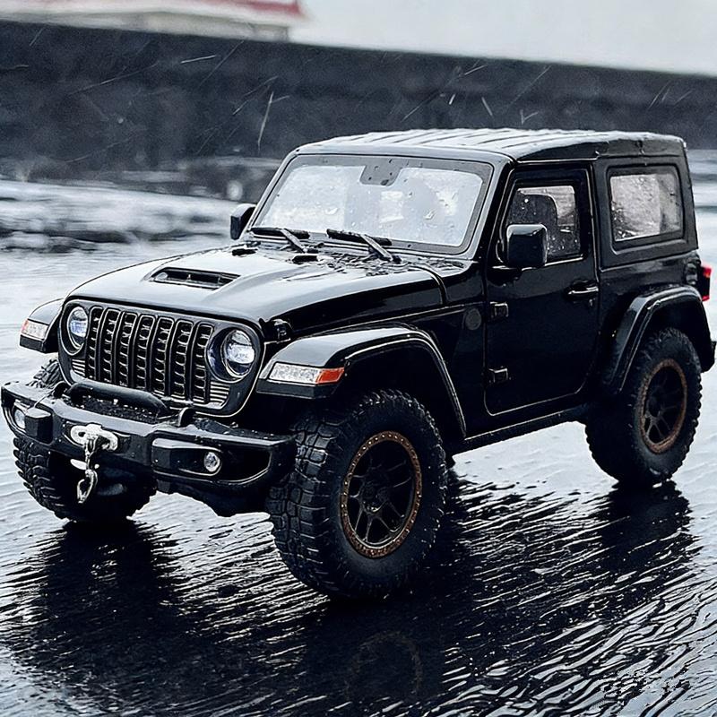 1:24 Джипа Wrangler Rubicon Металлический Модель Автомобиля Литье под Давлением Металл Внедорожники Модель Автомобиля Звук И Свет Симуляция Детские Игрушки Подарок