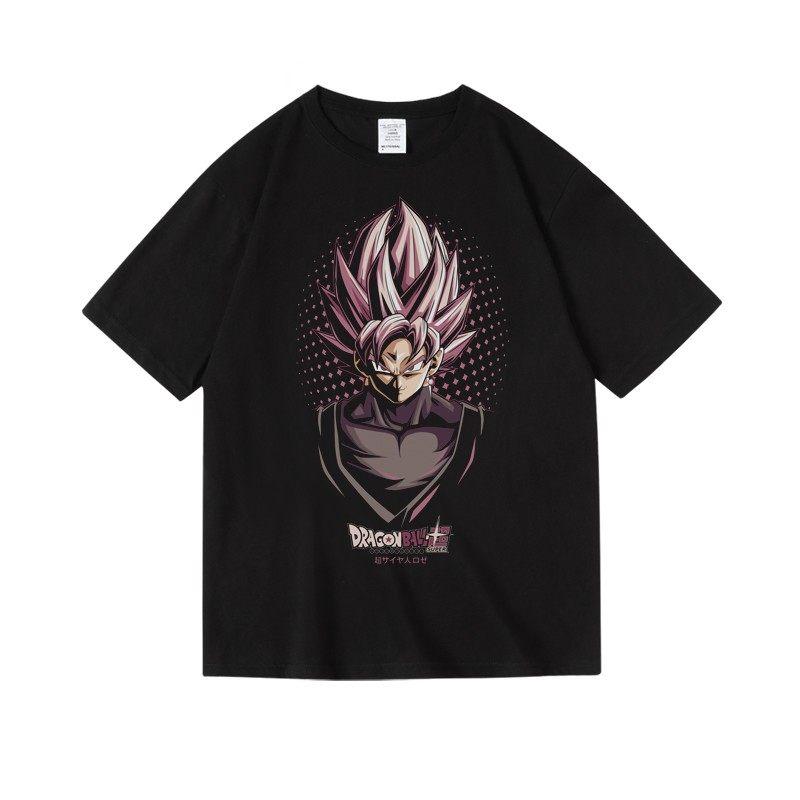 Японский Аниме 2D Dragon Ball Goku Печатные Хлопковые Футболки с Круглым Вырезом, Короткий и Половинный Рукав для Мужчин и Женщин