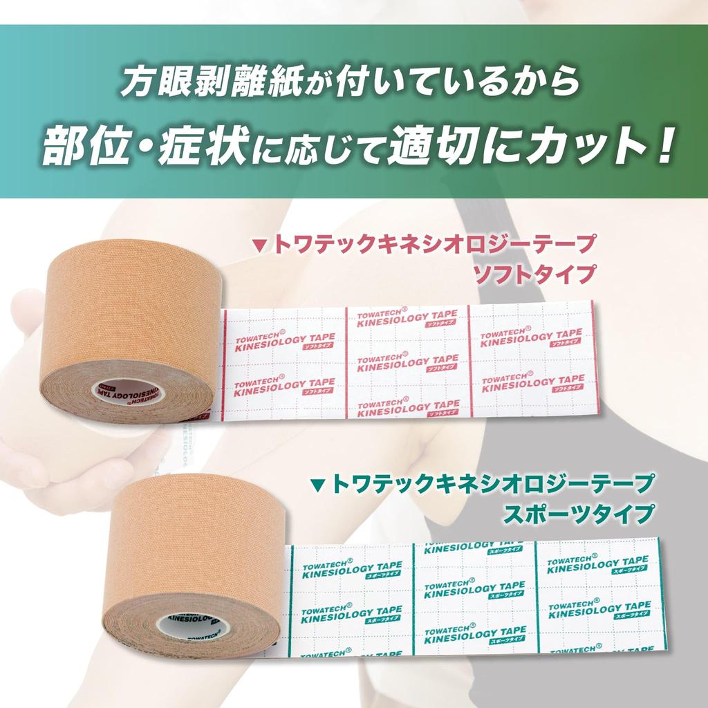 Кинезиологическая лента Towatec спортивного типа x 32 м 1 рулон Коммерческая эластичная кинезиологическая лента для марафона, колена, лодыжки, запястья, пальцев 7,5 см (75мм)