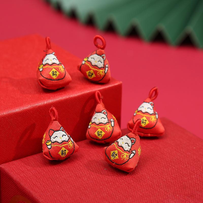 2026 Dragon Boat Festival Mugwort Fan Pendant & Indoor Sachet Bells for Door Handle and Decoration