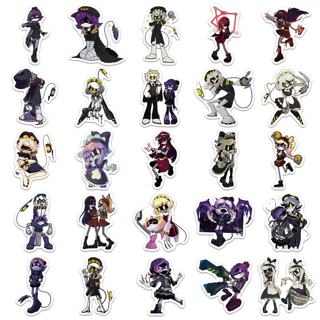 50 Креативных Аниме Граффити Наклеек - Скейтборд, Самокат, Аксессуары для Дневника и Наушников