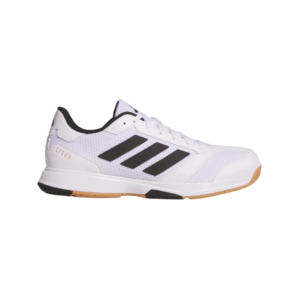 Adidas Ligra 8 Indoor Белые Черные Мужские Кроссовки Облачно-белый Основной черный JI1505